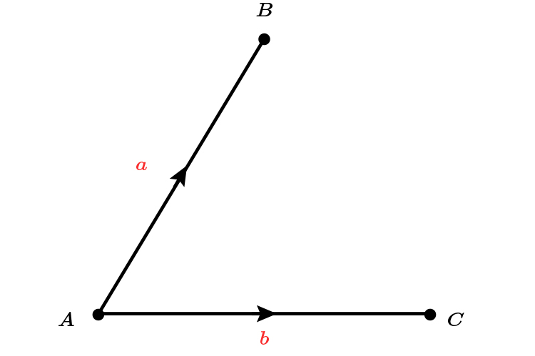 Write in terms of a and b with the following vectors